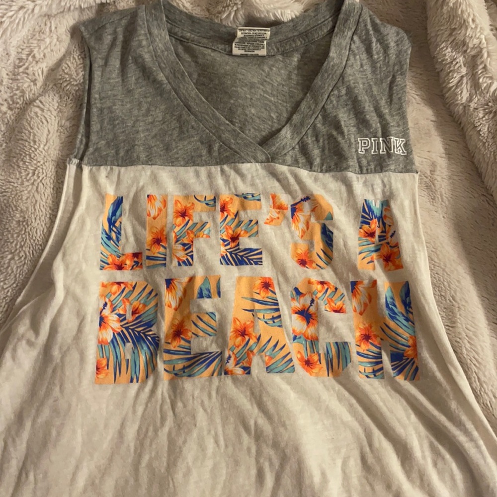life’s a beach muscle shirt VS